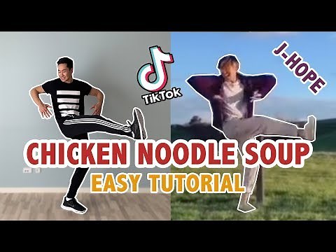 Chicken Noodle Soup Dance Tutorial (Mirrored Step By Step Tutorial) | BTS TikTok Dance Challenge