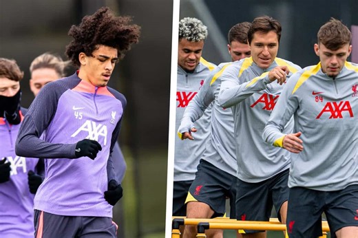 Jayden Danns trains with Liverpool first team as Jota and Chiesa take next steps