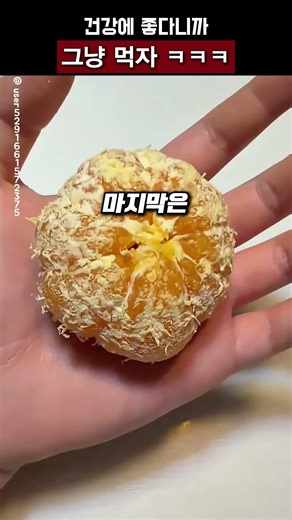 귤 건강에 좋다는데 그냥 먹자 ㅋㅋㅋ ❤️ 귤락 챌린지