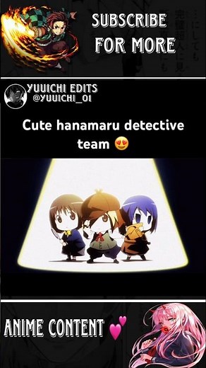 Hanamaru kindergarten kawaii detective team 😍 #anime #animeedit