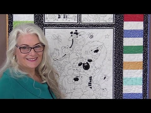 Quick and Easy Quilt Border for a Colour Me Panel