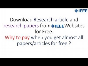 how to download research papers from ieee for free