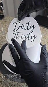 Dirty Thirty Themed 6" Cake #dirtythirty #birthday #celebrate #buttercream #cake | OKC Cake Lady