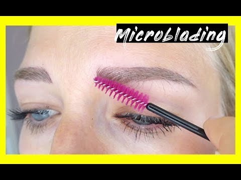MICROBLADING experiences | Blonde before after | after 4 weeks