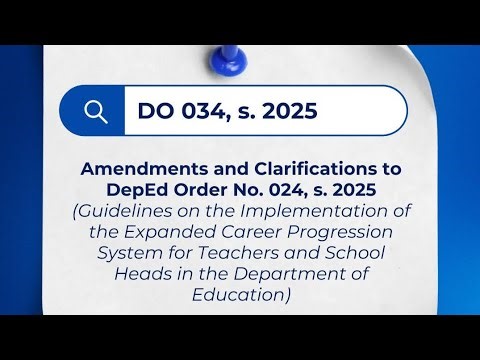 DepEd Issues Amendments and Clarifications to Career Progression Guidelines