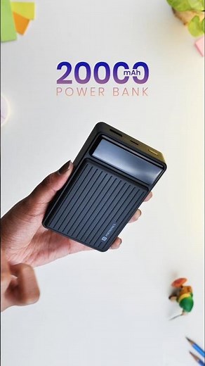Luxcell Bind Mini 20K 20000mAh Mini Power Bank With In-Built Cable I 22.5W Fast Charging