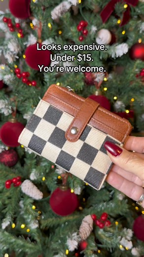 Under $15 and looks WAY more expensive 😍 This little plaid wallet is such a cute stocking stuffer lightweight, holds everything, and the flash sale is wild right now. If you’re shopping for your teen, your sister, your girlfriend, or… yourself? Grab it while it’s still on sale!! stocking stuffer idea plaid short wallet affordable womens wallet gifts for girlfriend holiday gift ideas under $15. Checkered wallet compact bifold wallet ID window wallet trendy plaid accessories budget friendly gifts