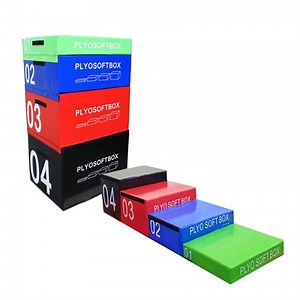 [Hot Item] Wholesale Exercise Plyometric Soft Plyo Box Jump Plyo Soft Box Gym Equipment Cross Fitness Soft Plyo Box Set Four in One Foam Plyometric Boxes Jump Box