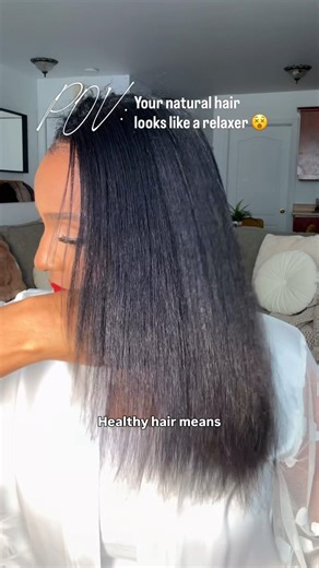 Silk press that looks like relaxer 😍 #tymoflipro #naturalhair