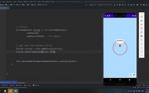 如何在谷歌地图上画圆圈