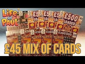 £45 mix of lotto scratch cards. I hope I'm lucky🤞