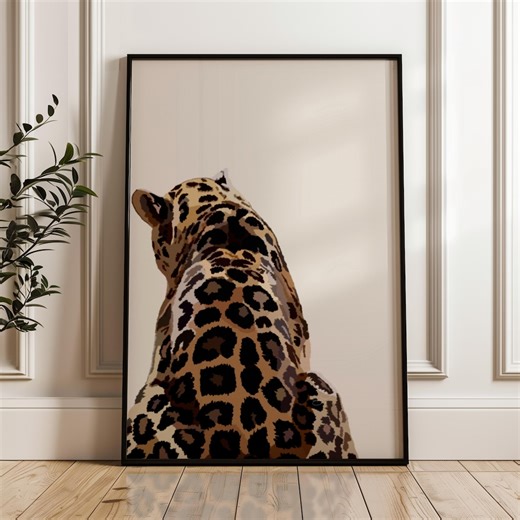 Leopard Print | Neutral Safari Animal Wall Art (digital Download) - Etsy