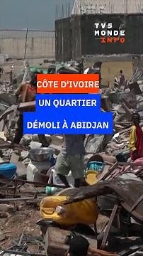 Côte d'Ivoire: un quartier démoli à Abidjan