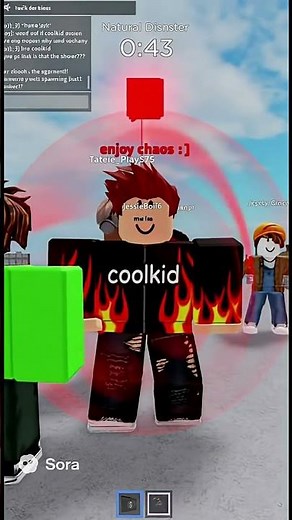 Fe Natural Disaster Script 😱 #fypシ #viral #1million #funny #freefire #roblox #sora