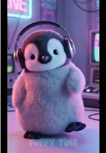 Cute penguin dancing #penguin #cute #fluffy #healing #ai