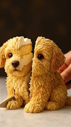 Dog made of a cake | ASMR | Satisfying