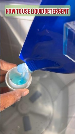 How to use liquid detergent on regular washing machine #howtouse
