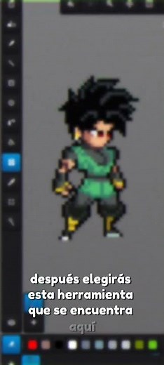 ¡¡Como recortar sprites en android fácil y rapido!! 🔥 #pixelart #sprite #dragonball #android