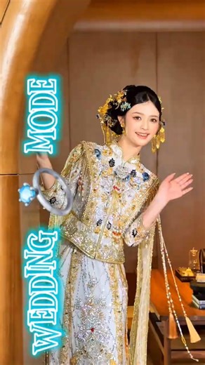 The Royal Look: Beautiful Model in Shiny White & Golden Gown🌟 #ootd #shorts #fashion #photoshoot