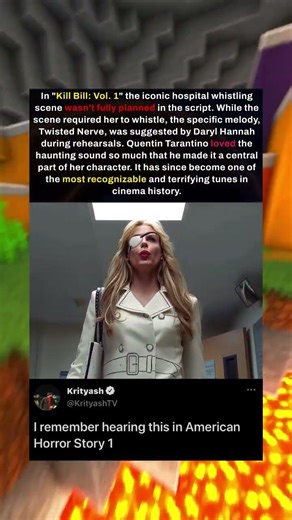 In Kill Bill: Vol. the famous hospital hallway scene almost sounded very different #movie #fact