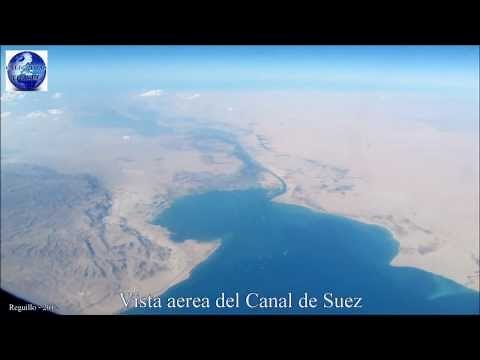✈️ Vista aerea del canal de suez