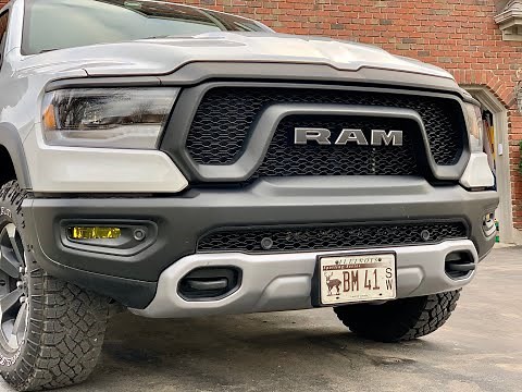 Rebel Lower Light Bar Part 1: Bracket install - Ram Rebel