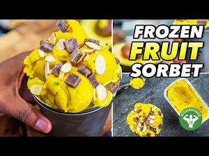 Easy 4 Ingredient Frozen Fruit Sorbet Recipe