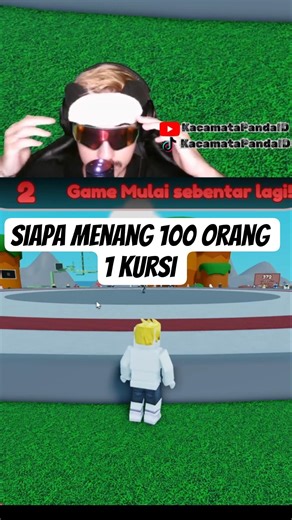 DETIK-DETIK KEMENANGAN! 🏆 100 Pemain, 1 Pemenang! #robloxindonesia #kursimusikal #kacamatapandaid