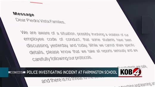 Police investigate incident at Farmington high school