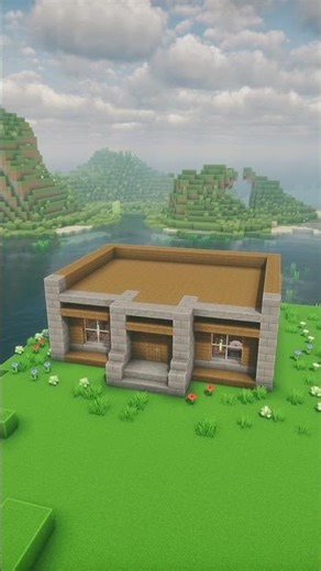 🏯 Castle House in Minecraft Survival #minecraft #minecraftshorts #easyhouse