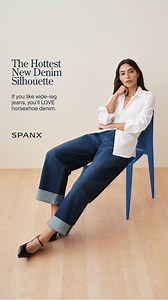 New silhouette. Same SPANX magic. Our new SPANXshapeTM Authentic 360 Horseshoe Cuffed Jeans turn up the volume on style. | SPANX