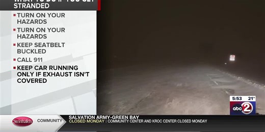 What drivers should do if they get stranded