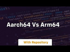 aarch64 vs arm64