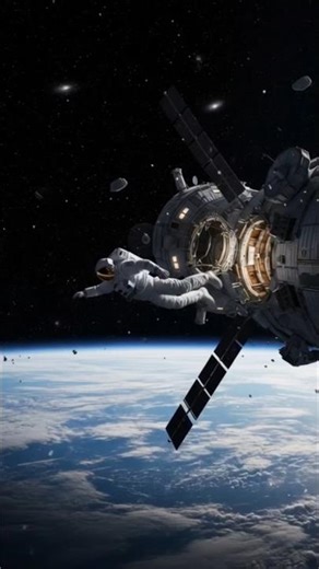 “Astronaut Falls From Space 🌍💫 | The Most Realistic Space Descent Ever!”