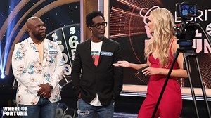 It’s the boy band edition of Celebrity Spin with Maggie Sajak! 🎤🎶 Featuring interviews with Joey Fatone of *NSYNC and Wanya Morris and Shawn Stockman of Boyz II Men. | Wheel of Fortune