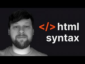 The General Rule of HTML Syntax