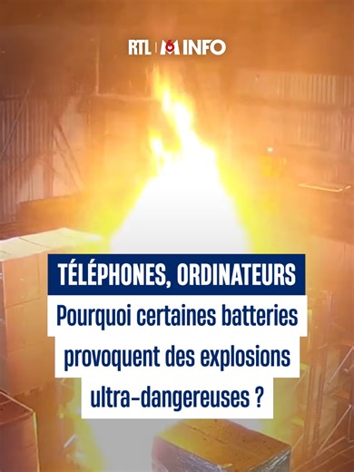 💥 Ordinateur, téléphone, objets connectés... Les batteries de nos appareils peuvent se révéler très dangereuses. Dans cet hangar rempli de batteries de vélos électriques, il a suffit d'augmenter la température pour que tout explose. #sinformersurtiktok