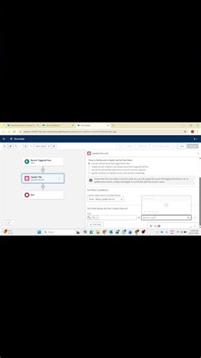 New Contact Created? Auto-Update Title Using Salesforce Flow ⚡ #Shorts #salesforce