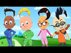 PJ MASKS Wrong Hairs Finger Family Nursery Rhymes for kids Toddlers