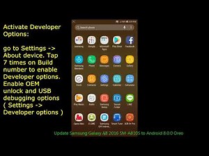 Update Samsung Galaxy A8 2016 SM-A810S to Android 8.0.0 Oreo