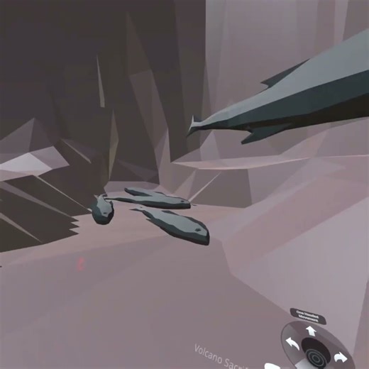 Big bouncy fish are inside the volcano #vr #vrchat #gaming #fish