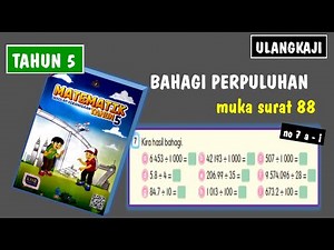tahun 5 | ms 88 | bahagi perpuluhan | no 7 | matematik tahun 5
