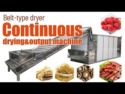 Continuous drying machine | Belt-type dryer | Principle of band dryer