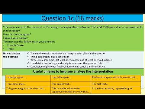 EdExcel GCSE History - Early Elizabethans 1558-1588 - Exam Walk Through - Paper 2