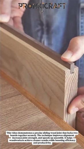 Perfect Sliding Wood Joint | Smart Woodworking Joinery Technique