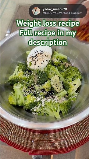 Airfryer Roasted Broccoli with ginger garlic | keto broccoli recipe🥦|MyHealthyDish#shorts#airfryer