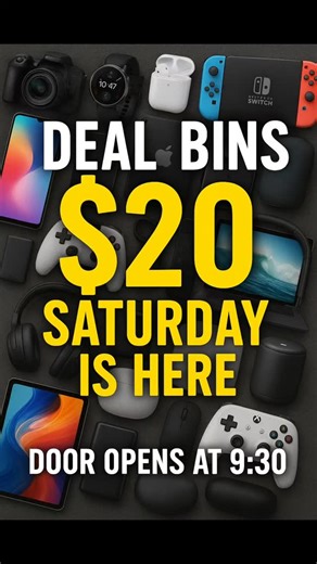 🚨 last chance to grab back friday deals at DEAL BINS! 🚨 $20 only We’re kicking it off BIG — 🤩🔥 Fresh restock, insane savings, and the best deals before Black Friday even starts. Come early and grab the gems! 🛒💥 #DealBins #EarlyBlackFriday #BlackFridayDeals OshawaDeals DurhamRegion AmazonReturns BinStoreFinds TreasureHunt BargainHunters LiquidationDeals ShopLocalDurham SavingsAlert ResellerFinds | Deal Bins