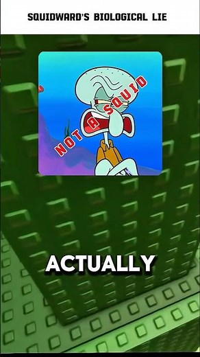 Is Squidward actually a SQUID? (The Truth) 🐙 #storytelling #spongebob #shorts