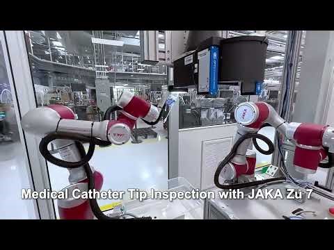 Medical Catheter Tip Inspection with JAKA Cobots | Vision-Guided Robotic Quality Control