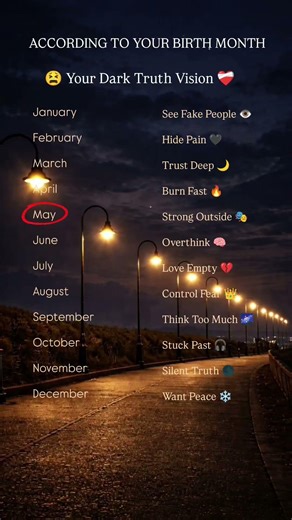 ✨ According To Your Birth Month – Your Dark Trust Vision 🖤